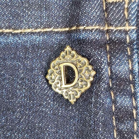 Democracy Jeans AB Solution Women's Size 16 Blue Dark Wash Skinny Leg High Rise - Picture 4 of 9